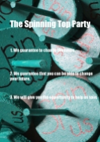 The Spinning Top Party grunnregler flyer